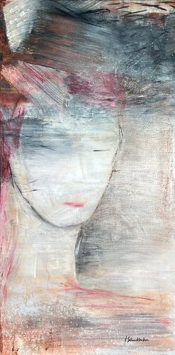 La Déesse Lune von Isabelle Schenckbecher-Quint, Malerei kaufen auf Singulart