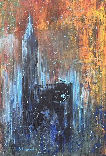 Cathédrale II von Isabelle Schenckbecher-Quint, Malerei kaufen auf Singulart