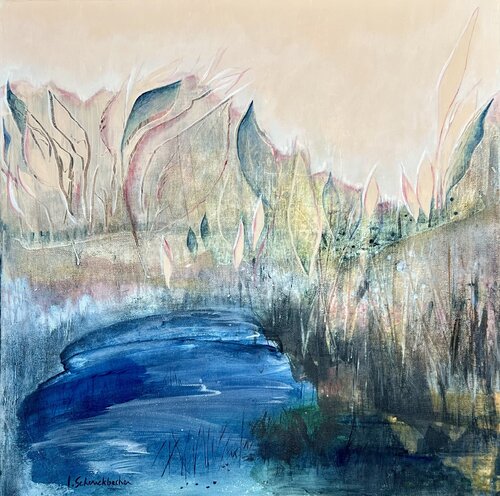 La danse des feuilles au petit matin par Isabelle Schenckbecher-Quint, Peinture en vente sur Singulart