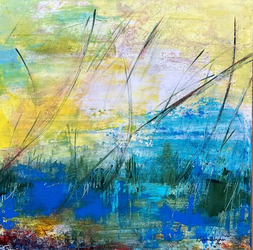 De l’eau et du soleil … von Isabelle Schenckbecher-Quint, Malerei kaufen auf Singulart