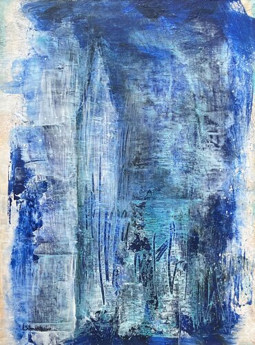 Cathédrale bleue von Isabelle Schenckbecher-Quint, Malerei kaufen auf Singulart