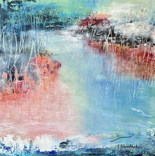 Du côté du lac rose von Isabelle Schenckbecher-Quint, Malerei kaufen auf Singulart