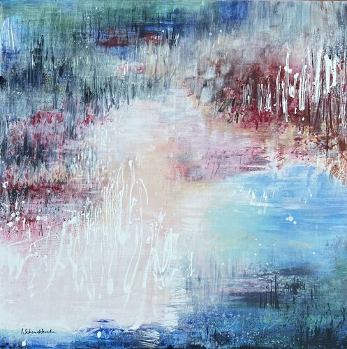 Du côté du lac rose ..II by Isabelle Schenckbecher-Quint, 회화 for Sale on Singulart