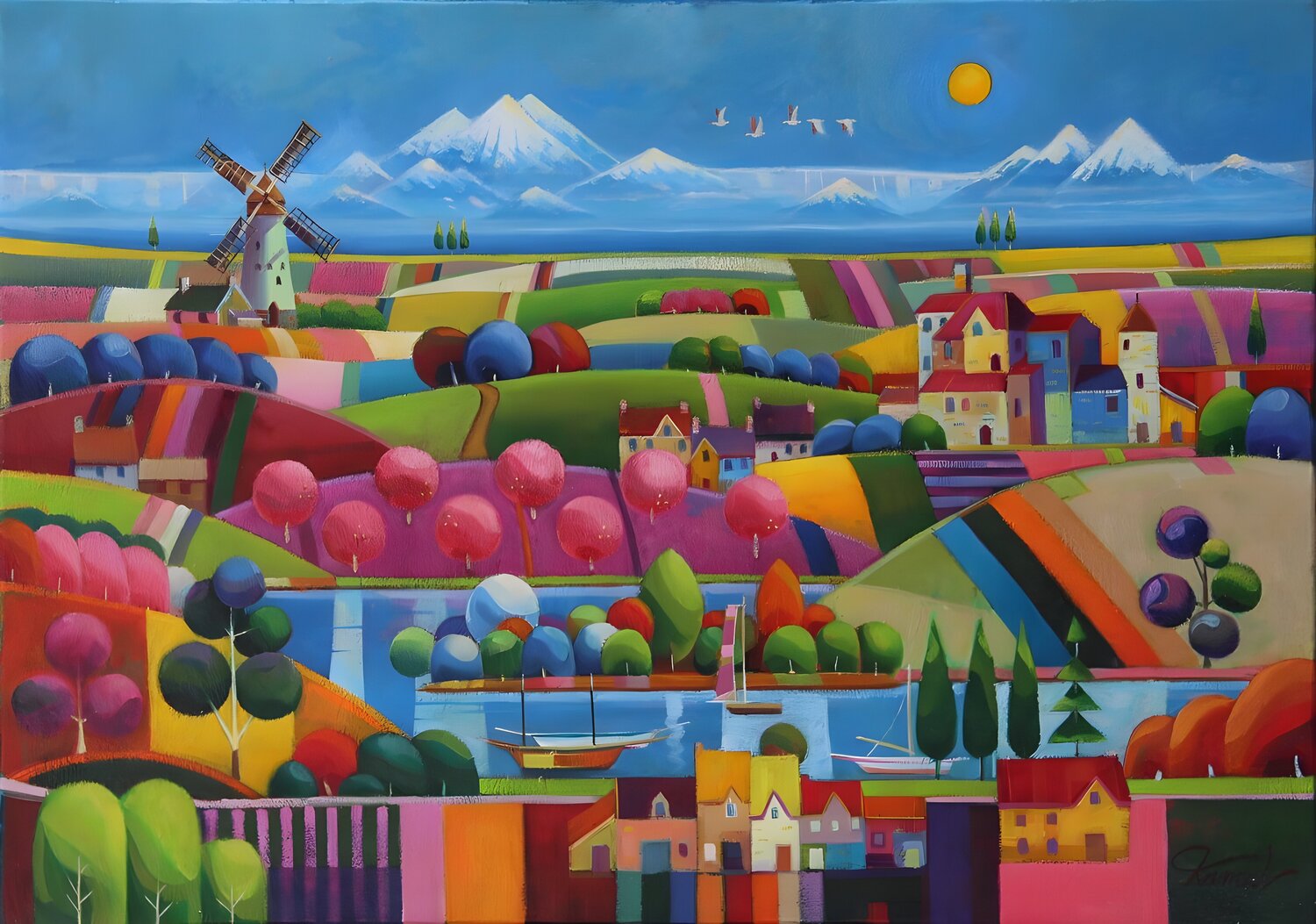 Landscape with Rolling Hills Kamal Hasan