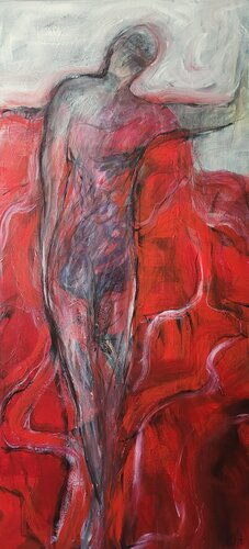 Schwimmerin (1) di Nadya Hauswald, Pittura in vendita su Singulart