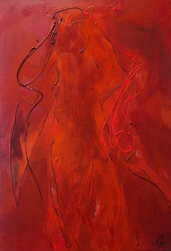 Red Angel de Nadya Hauswald, Pintura a la venta en Singulart