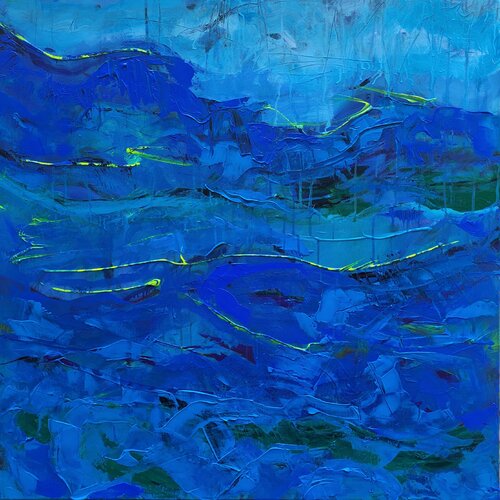 Rapsody in Blue  ( George Gershwin) di Nadya Hauswald, Pittura in vendita su Singulart