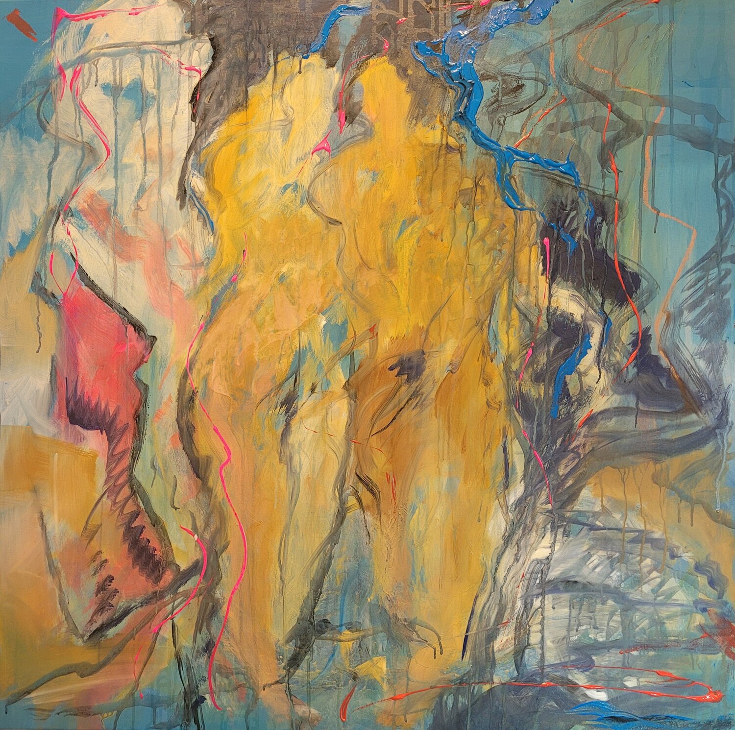 ADAM und EVA , die ewige Versuchung.... Nadya Hauswald Dipinto originale in vendita