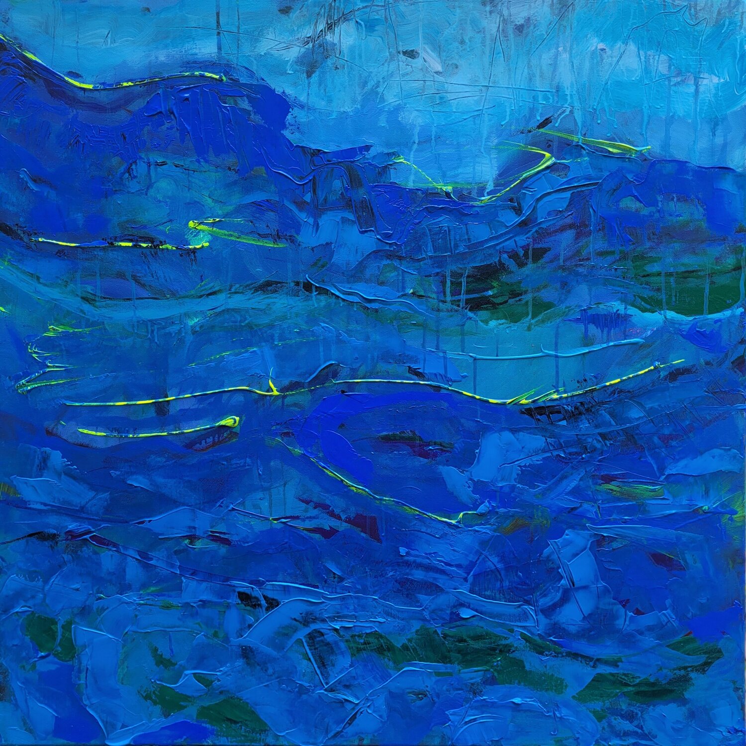 Rapsody in Blue  ( George Gershwin) Nadya Hauswald Dipinto originale in vendita