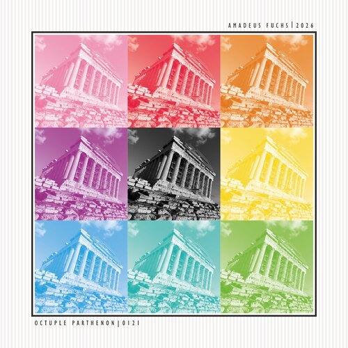 OCTUPLE PARTHENON - SERIAL SIGNAL de Amadeus Fuchs, Fotografía a la venta en Singulart