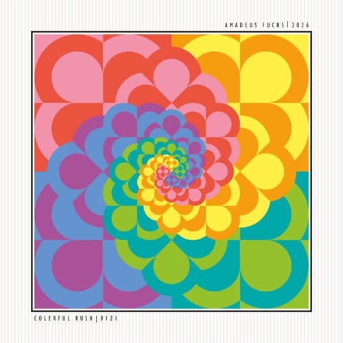 COLORFUL RUSH - INSPIRATION SIGNAL von Amadeus Fuchs, Druck kaufen auf Singulart