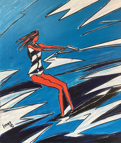 Water Skier by Marina Imar, Painting for Sale on Singulart