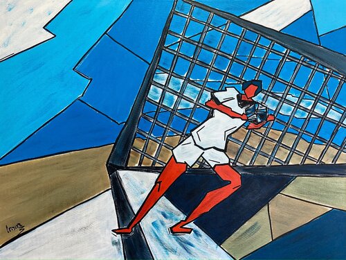 Beach Soccer Goalkeeper by Marina Imar, Painting for Sale on Singulart