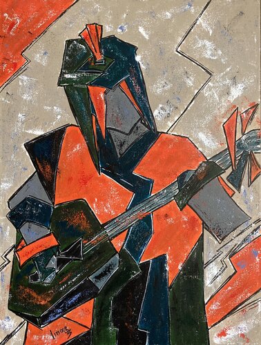 Rock on Shamisen van Marina Imar, Schilderij te koop op Singulart