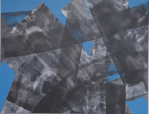 GRAU-BLAU-BILD von Roman Harasymiw, Malerei kaufen auf Singulart