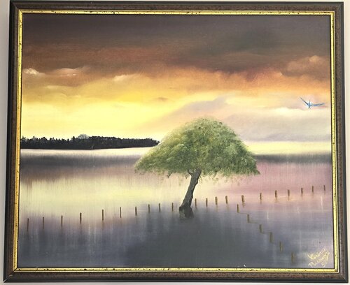 Solitude di Corinne PRESSOUYRE, Pittura in vendita su Singulart