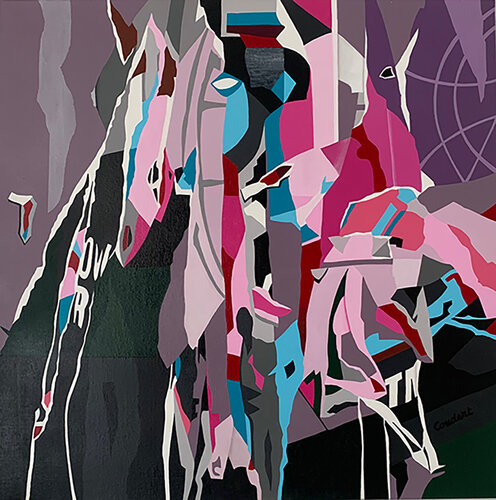 L'homme à la cravate rose by 2c.coudert@gmail.Com COUDERT, 회화 for Sale on Singulart