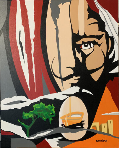 Dali à l'affiche by 2c.coudert@gmail.Com COUDERT, Painting for Sale on Singulart