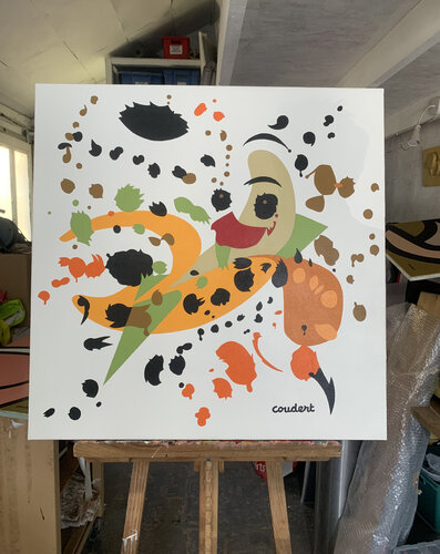 La banane taches di 2c.coudert@gmail.Com COUDERT, Pittura in vendita su Singulart