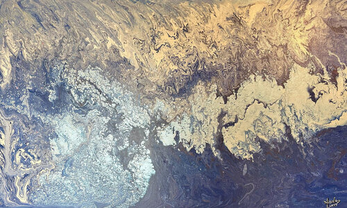LE BLEU by Nicole Yazbeck, 회화 for Sale on Singulart