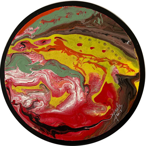 R15 Hades Ø 18cm de Nicole Yazbeck, Pintura a la venta en Singulart