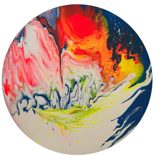 R1 Ouranos - Ø 70cm de Nicole Yazbeck, Pintura a la venta en Singulart