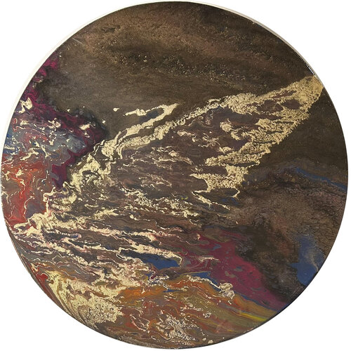 R7 Aphrodite -  Ø 50cm by Nicole Yazbeck, Painting for Sale on Singulart