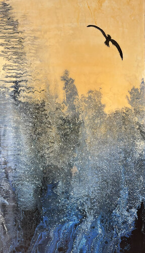 Blue Eden de Nicole Yazbeck, Pintura a la venta en Singulart