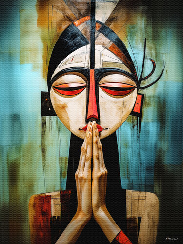 Namasté by Manorack Phenglamphanh, Digital for Sale on Singulart