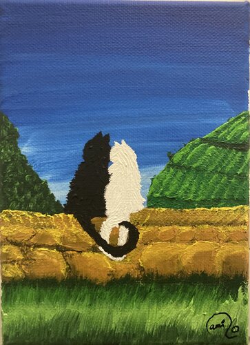 Lavaux cats von Camille Roth, Malerei kaufen auf Singulart