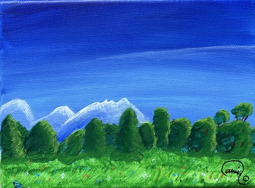 Clairière d’été by Camille Roth, Painting for Sale on Singulart