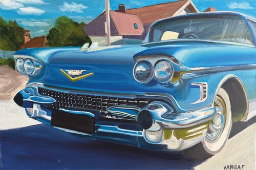 The Blue Dream on wheels by Ivan Garbuzov, Drawing for Sale on Singulart