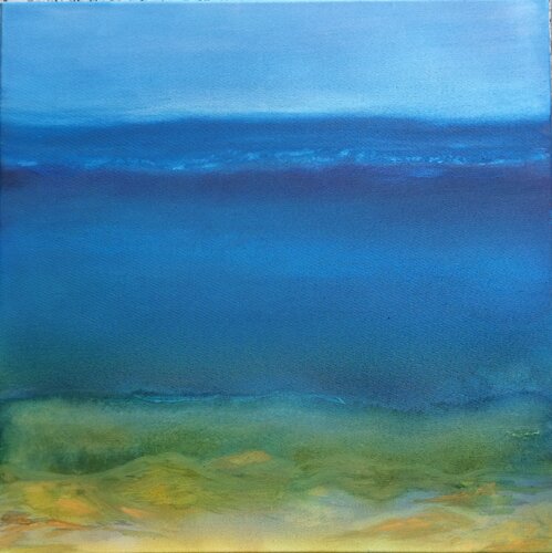 Blue Water by Renate Kirchhof, 종이 for Sale on Singulart