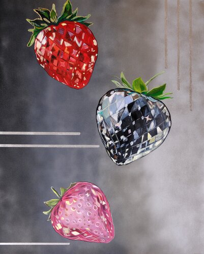 "Strawberry Gems " by Marina Karkonen, Painting for Sale on Singulart