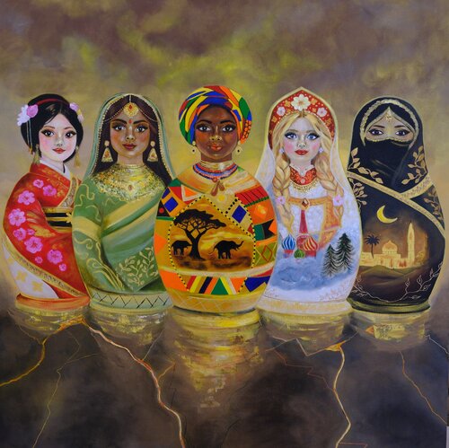 "I am Matryoshka" by Marina Karkonen, Painting for Sale on Singulart