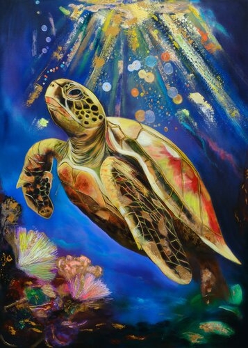 "Ocean Keeper" by Marina Karkonen, Painting for Sale on Singulart