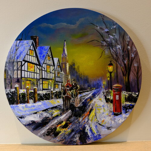 "Home Before Nightfall" di Marina Karkonen, Pittura in vendita su Singulart