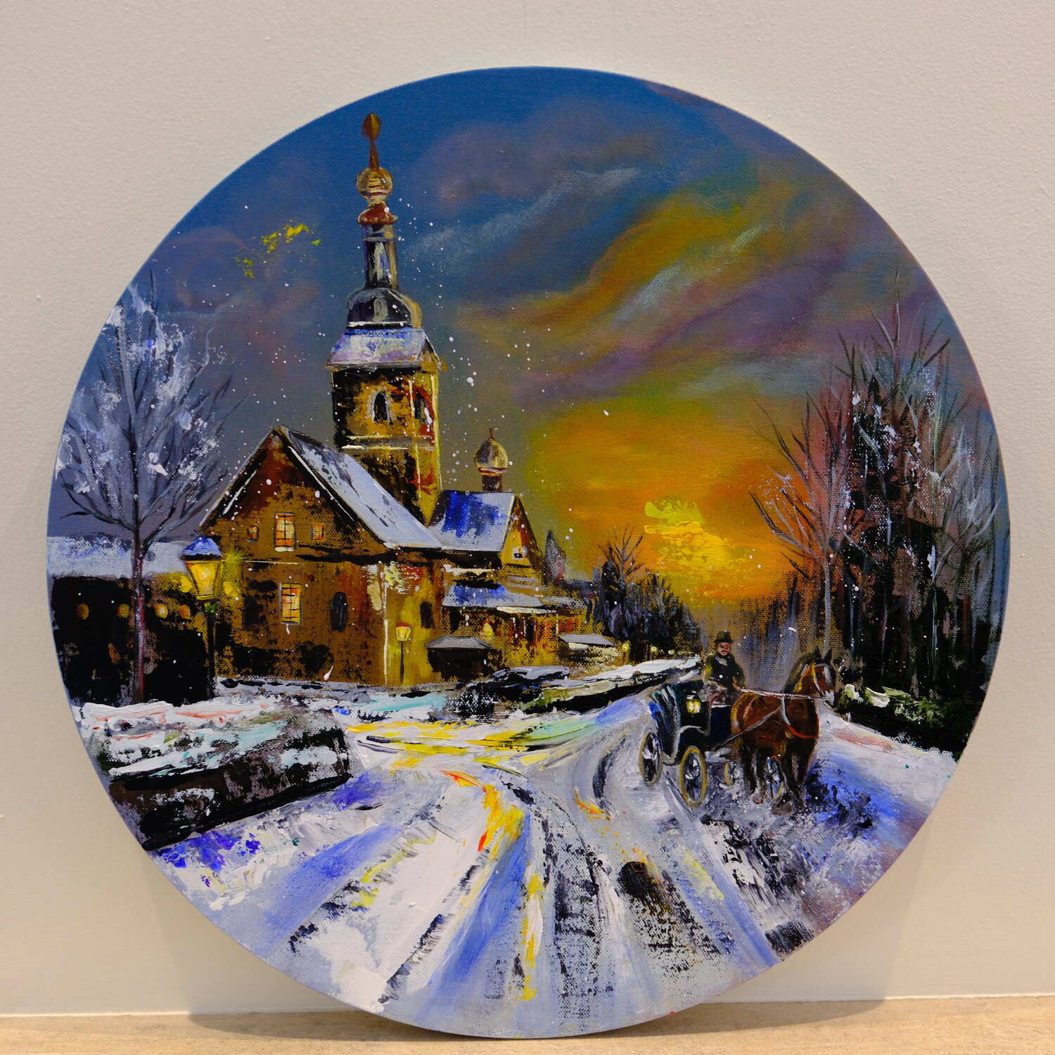 "Heading home" Marina Karkonen Peinture originale à vendre