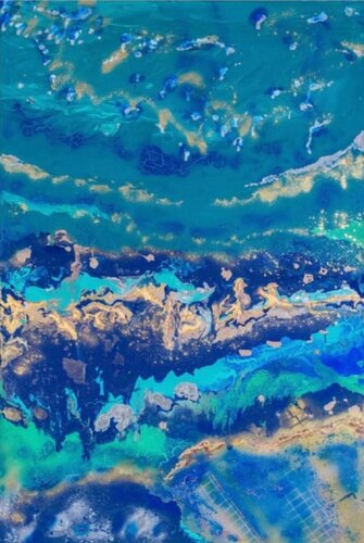 OCEANO by Myriam Maya, 油畫 for Sale on Singulart