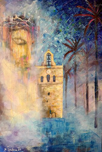 Fortaleza de fe Presencia velada de Miroslav Spadrna, Pintura a la venta en Singulart