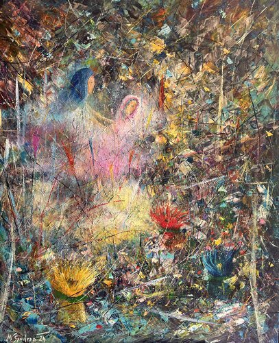 Emoción maternal de Miroslav Spadrna, Pintura a la venta en Singulart