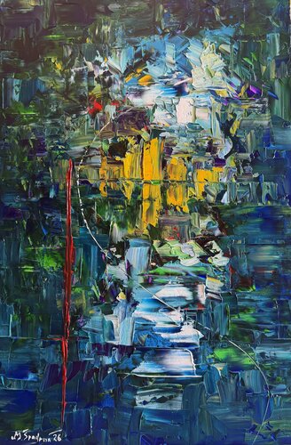 Línea de Tensión by Miroslav Spadrna, Painting for Sale on Singulart
