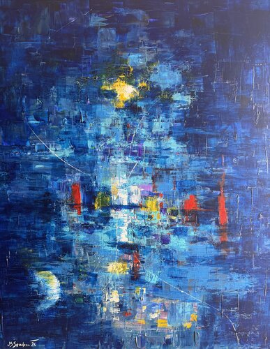 Núcleo de la noche by Miroslav Spadrna, Painting for Sale on Singulart