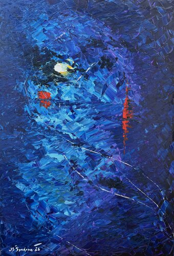 “Submerged Structure I” by Miroslav Spadrna, Painting for Sale on Singulart