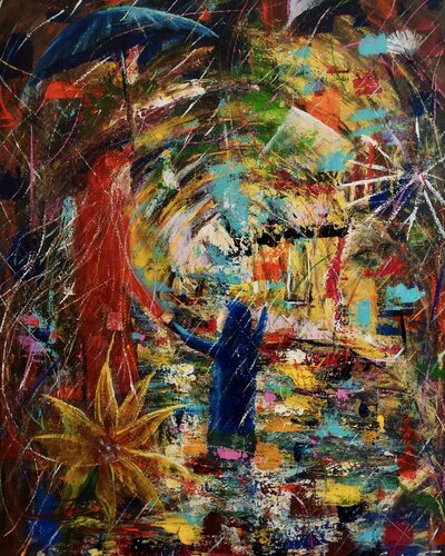 Tormenta de felicidad by Miroslav Spadrna, Painting for Sale on Singulart
