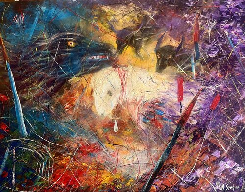 Anatomía del Miedo by Miroslav Spadrna, Painting for Sale on Singulart