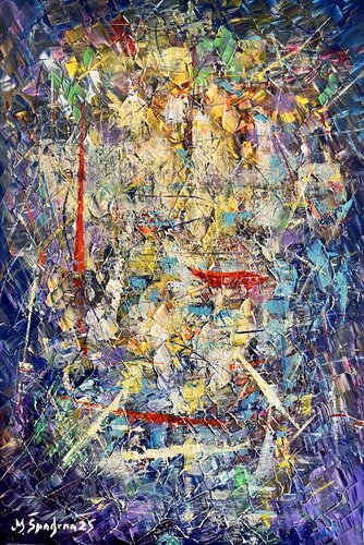 “Geometría del Ruido” di Miroslav Spadrna, Pittura in vendita su Singulart