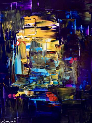 Umbral Dorado by Miroslav Spadrna, Painting for Sale on Singulart