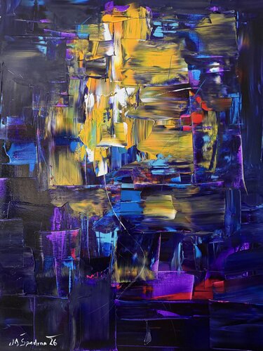 Portal Índigo by Miroslav Spadrna, Painting for Sale on Singulart
