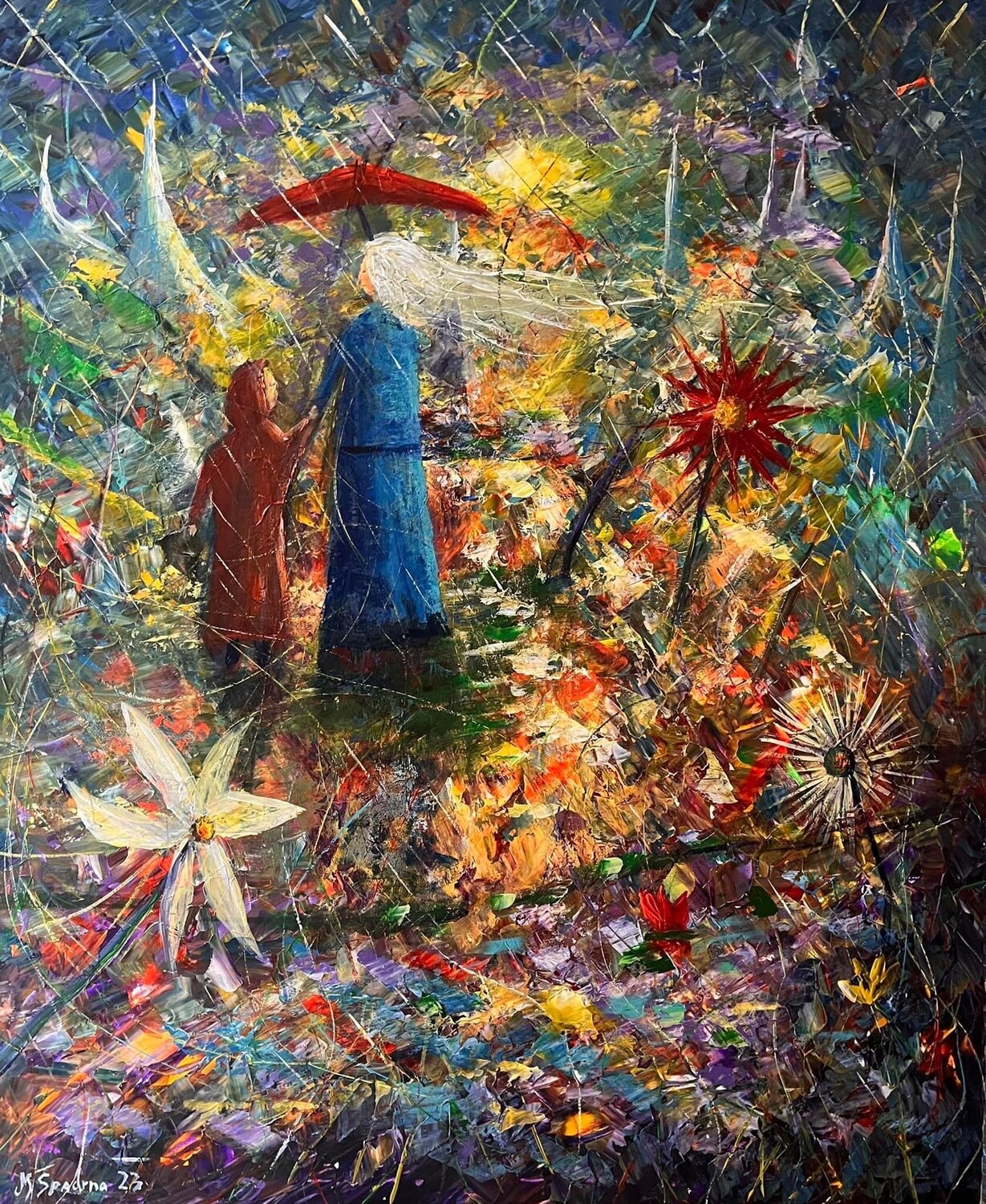 Poderoso amor Miroslav Spadrna Original painting for sale
